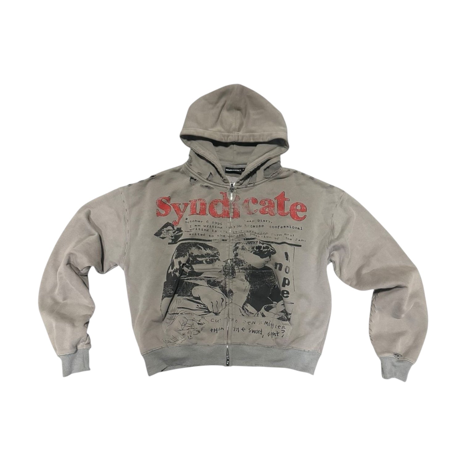 SYNDICATE: No Hope Zip Up Hoodie 3